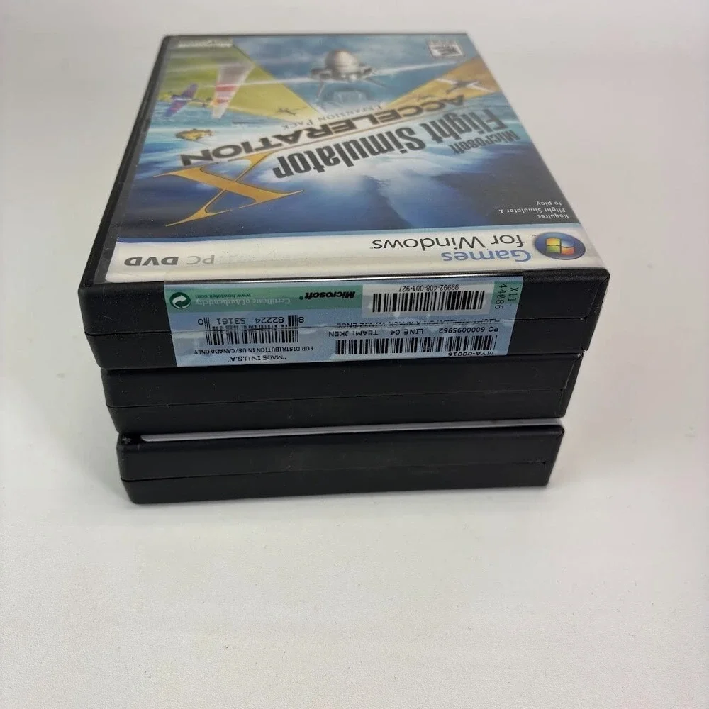 Flight Simulator Aircraft LOT of 3 Microsoft PC Aviator DVD Games Windows